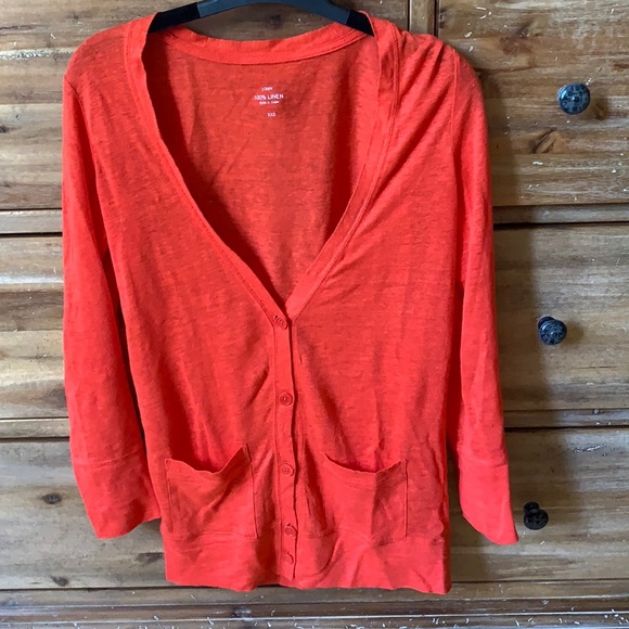 J. Crew linen cardigan - Picture 1 of 5